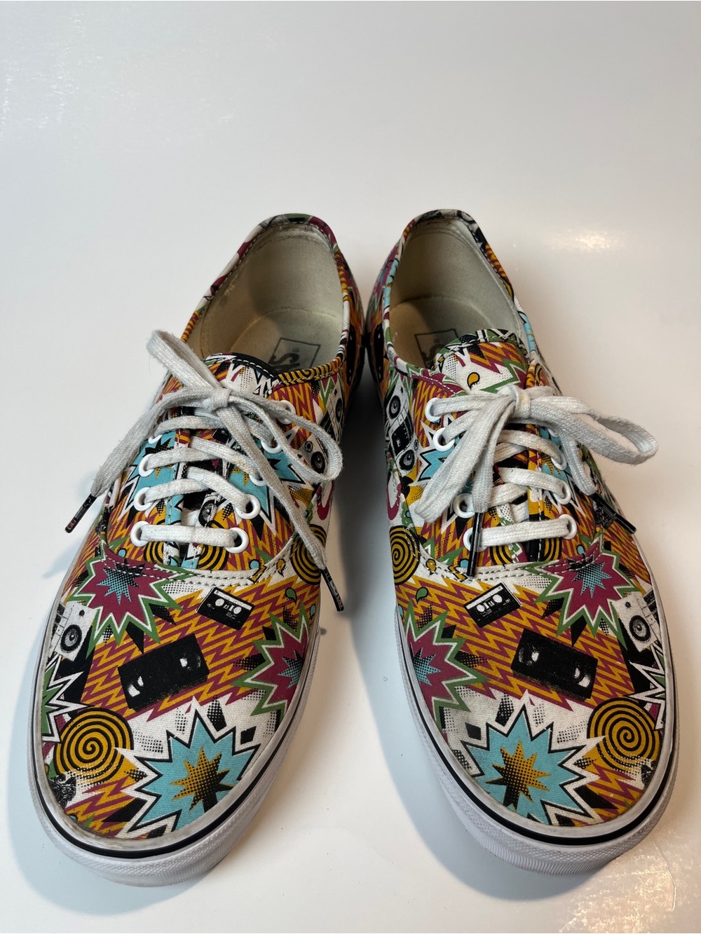 RARE Vans Men's Sz 13, 80s Graphic Canvas Lace-Up Shoes